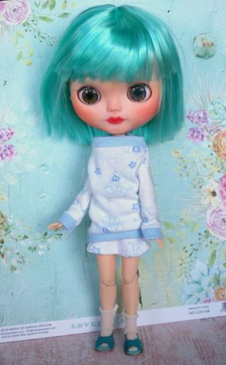 Custom Basaak Doll With Outfitt,  Blythe Clone,  Problem With Eye - Mechanism