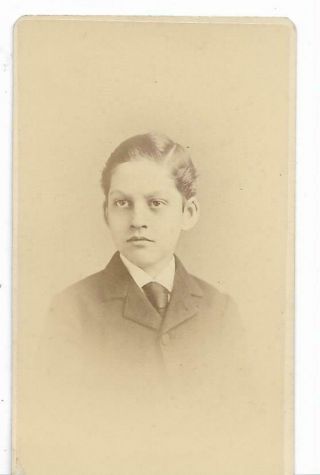 Civil War Era Brooklyn Ny Tough Young Victorian Boy Antique Cdv Photo