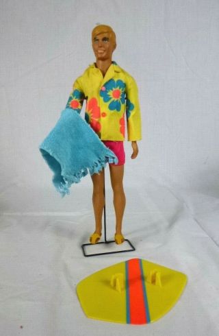 Vtg 1971 Mattel Malibu Ken 1248 Surfs Up Sears Exclusive Gift Set Htf