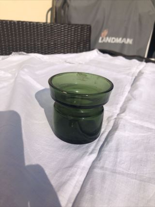 Dansk Designs Ltd Candle Holder Green Glass Vase Decorative 7cm (ref 1)