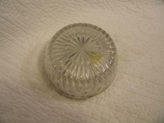 Leonard Crystal Bowl Silver plate rim made in Italy 5 