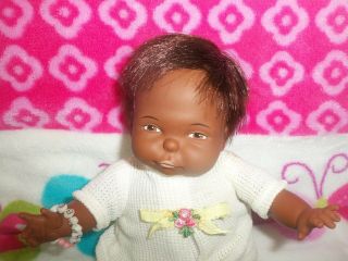 1967 - 9 " African American Newborn Thumbelina,  By Ideal,  Great,  Very Rare.