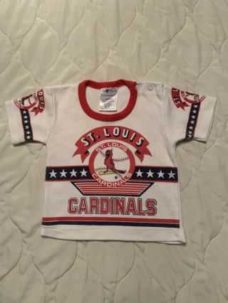 Vtg 80s 90s Babyfair Mlb St.  Louis Cardinals T - Shirt Baby 9