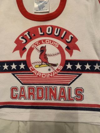 vtg 80s 90s Babyfair MLB St.  Louis Cardinals T - Shirt Baby 9 2