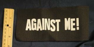 Against Me Band Sew - On Patch