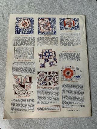 2 Antique Quilt Pattern Books Aunt Martha’s & Quilts 3