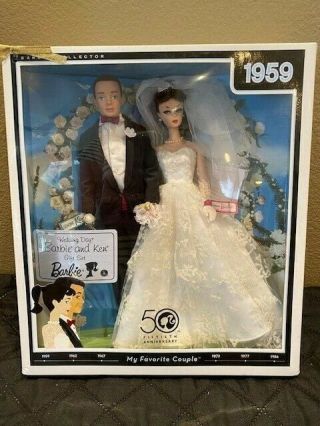 1959 Wedding Day Barbie And Ken Gift Set Barbie 50th Anniversary P6750 Mattel