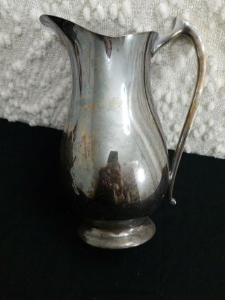 The Sheffield Silver Co Made In Usa Epc Silver Plate Water Pitcher Approx 12 " H