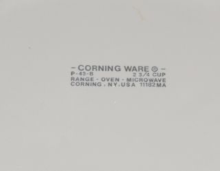 Vintage Corning Ware SPICE OF LIFE P - 43 - B Casserole 2 3/4 Cup 2