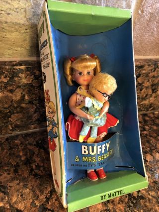 Vintage Buffy & Mrs Beasley Tutti Barbie Doll Mattel Family Affair 3577 W/box
