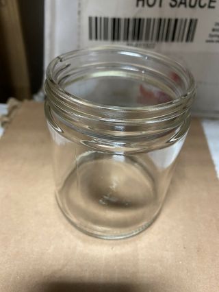 Straight Sided Jars Round Glass Clear Jars 9oz 12 Ct Rp - 24aby Richa