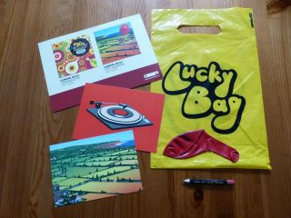 Lemon Jelly Rare Official " Lucky Bag " Inc Balloon & Pencil From Uk Tour In 2003