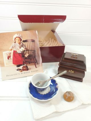 American Girl Pleasant Company Felicity Tea Lesson Set Complete Retired