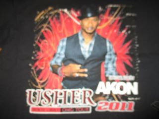 2011 Usher In Omg With Special Guest Akon Concert Tour (lg) T - Shirt