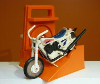 1973 Ideal Derry Daring Evil Knievel Trick Launcher and Motorcycle 2