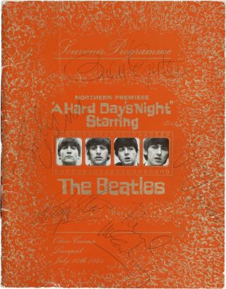 The Beatles & Brian Epstein Signed 