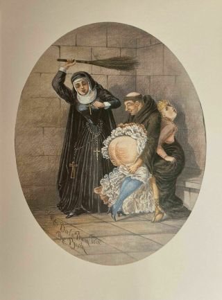 Victorian Era Erotik Akt Love Kloster Peitsche Antique Art Breast England 1880