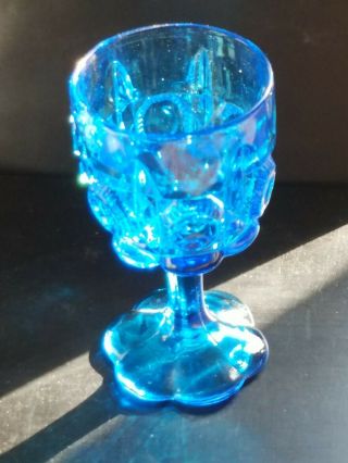 Cobalt Blue Stemmed Wine Water Goblet