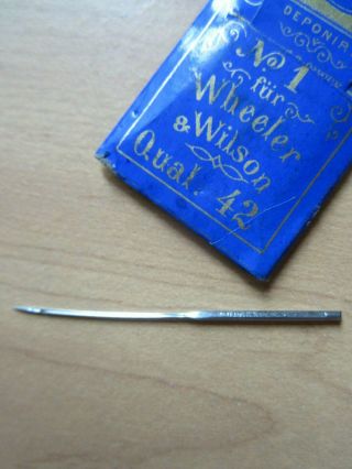 Wheeler & Wilson Curved Sewing Machine Needle / Size 1 / Qty 1