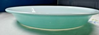 Vintage Pyrex Turquoise Blue 8 1/2” Pie Plate Baking Ovenware Made In Usa