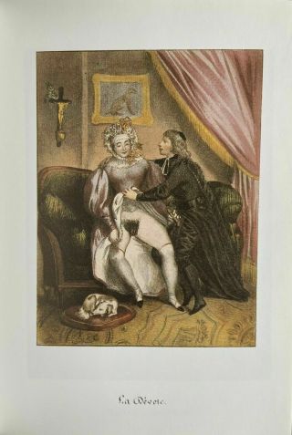Erotic Dog Sex Penis Breast Vagina Erotik Antique Love Art Lithography 1840