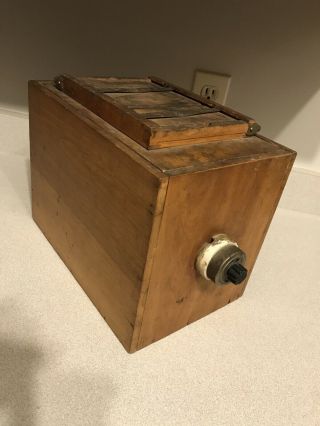 Eastman Kodak Antique Auto Mask Wood 4 X 5 Contact Print Frame On Developing Box