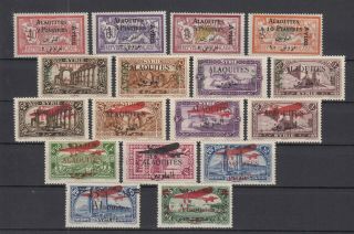 Eh9167/ French Alaouites – Airmail – Y&t A1 / A17 Complete Mh
