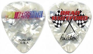 Aerosmith Brad Whitford Authentic Band Issued 2010 Tour Signature Guitar Pick
