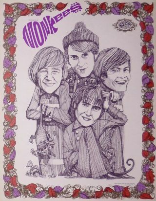 2 The Monkees Concert Posters