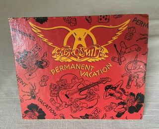 Vtg 1987 Aerosmith Permanent Vacation Cardboard Store Counter Display