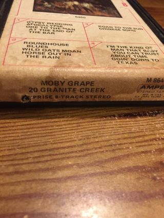 Moby Grape/ 20 Granite Creek /8 Track Tape 2