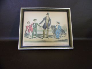 Framed Print " Boys Costumes Of 1834 " From The Cyclopaedia Of British Costumes
