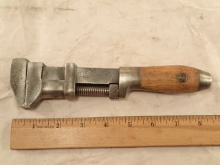 Antique L.  Coes Patented Adjustable Monkey,  Nut,  Pipe Wrench,  8 - 1/2 " Long