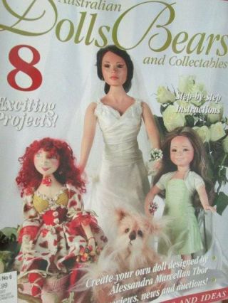 Australian Dolls Bears & Collectables Vol 15 6 - 8 Projects - Antique Bru Ii Peach