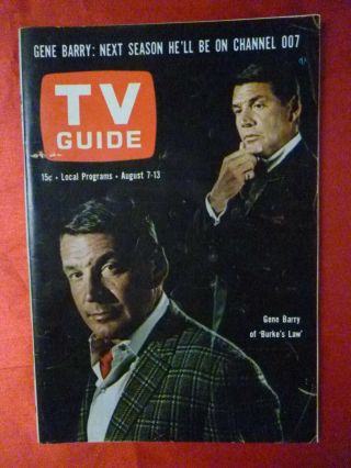 Virginia August 7 - 13 Tv Guide 1965 Burke 