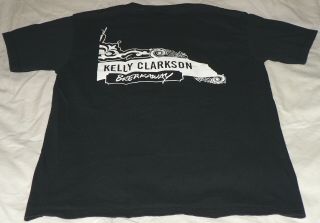 Kelly Clarkson Medium Breakaway Crew Only Concert Tour Black T - Shirt Euc Nwot?