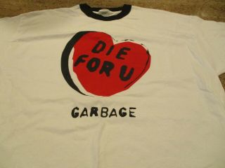 Garbage Die For You Murina T - Shirt Xl White Pre Owned Never Worn