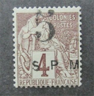 Nystamps French St.  Pierre & Miquelon Stamp 10 Og H $555 Y14y3394