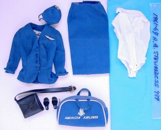 1961 - 64 Barbie American Airlines Stewardess Outfit 984