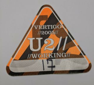 U2 Vertigo Backstage Pass 2005 Vip Concert Tour Issued
