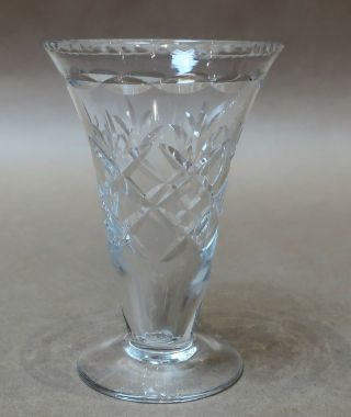Lovely Quality Vintage Webb Corbett Crystal Diamond Cut Vase