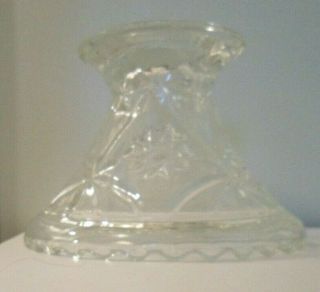 Vintage Anchor Hocking Eapc Star Of David Prescut Punch Bowl Stand