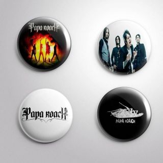 4 Papa Roach - Pinbacks Badge Button Pin 25mm 1