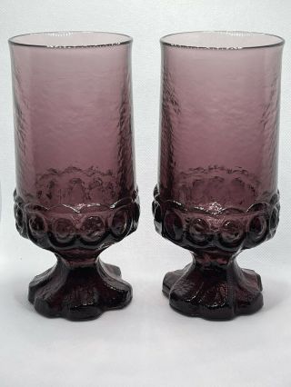 Vintage Franciscan Madeira Plum/purple Glasses - Set Of 2 -