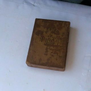 Vintage Antique Card Game Cincinnati Game Co.  1122 Game Of Yellowstone & Box Nr