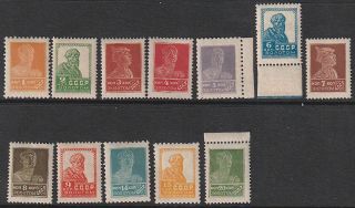 Russia 1924 - 1925 Selection Of Stamps From Set Mi 242.  254,  Mnh Og