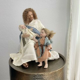 Ashton Drake Let The Little Children Come To Me Porcelain Jesus Figure