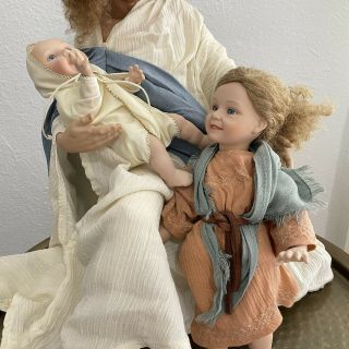 Ashton Drake Let The Little Children Come To Me Porcelain Jesus Figure 3
