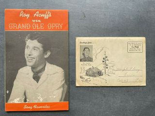 Vintage Roy Acuff Grand Ole Opry Wsm Souvenir Picture Album And Song Booklet