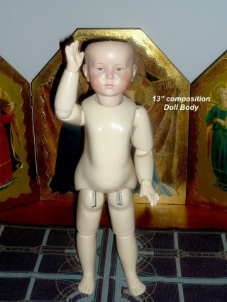 13” Composition Doll Body To Make A 16 - 17” Doll